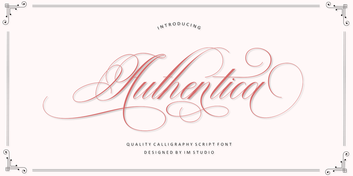 Download Authentica Script Fonts Family From Logic Type