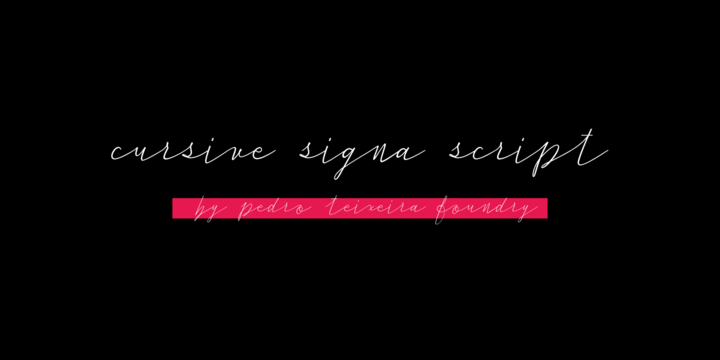 Cursive Signa Script