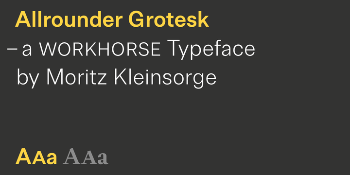 Allrounder Grotesk