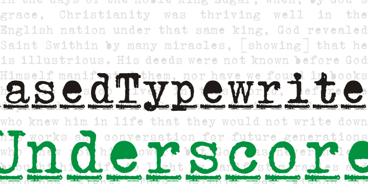 Erased Typewriter 2
