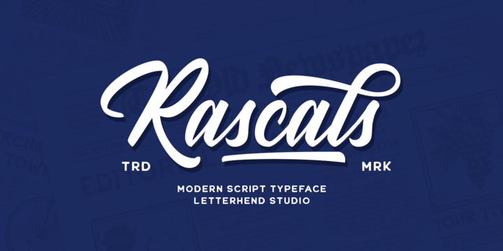 Download Rascals Fonts Family From Letterhend