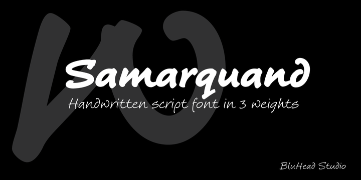 Download Samarquand Fonts Family From BluHead Studio