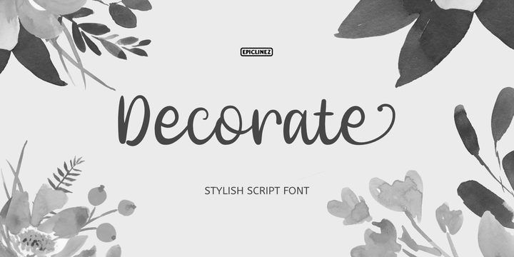 Download Decorate Fonts Family From Epiclinez