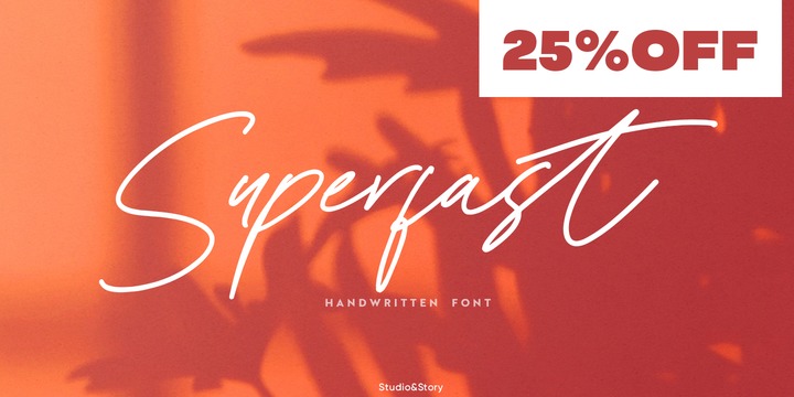 Download Superfast Fonts Family From Studio&Story