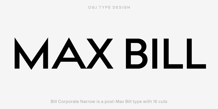 bill corporate narrow medium font free download bill corporate narrow medium font free download