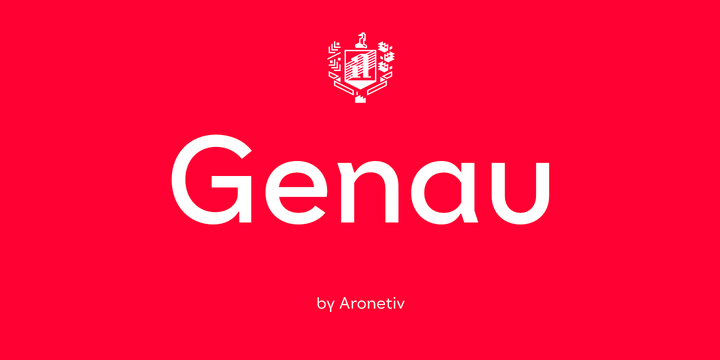 Download Genau Fonts Family From Aronetiv