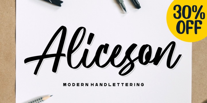 Download Aliceson Fonts Family From Good Java Studio