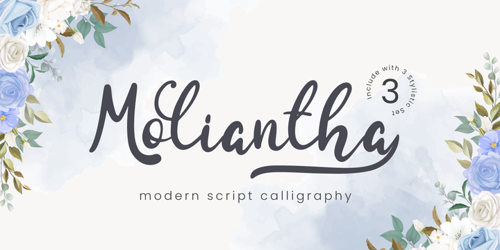 Flower Monogram - Calligraphy By illushvara