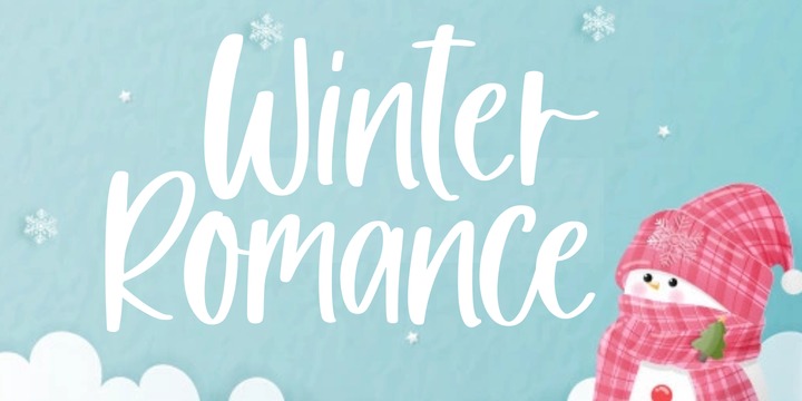 [myuvvfyznr] Download Winter Romance Fonts Family From Fikryal