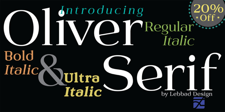 [hofnnkzwyk] Download Oliver Serif Fonts Family From Lebbad Design