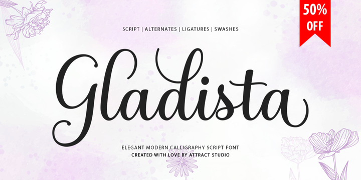 [mfxdtggfxe] Download Gladista Script Fonts Family From Attract Studio