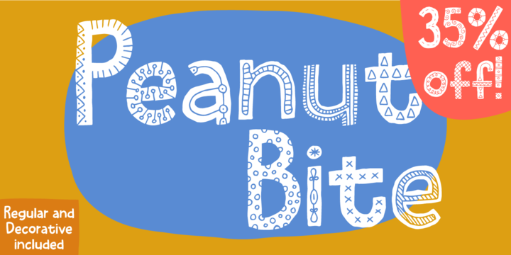 [rkewspfyts] Download Peanut Bite Fonts Family From PizzaDude.dk