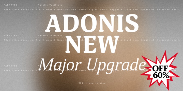 [fgkzoxivru] Download Adonis New Fonts Family From ParaType