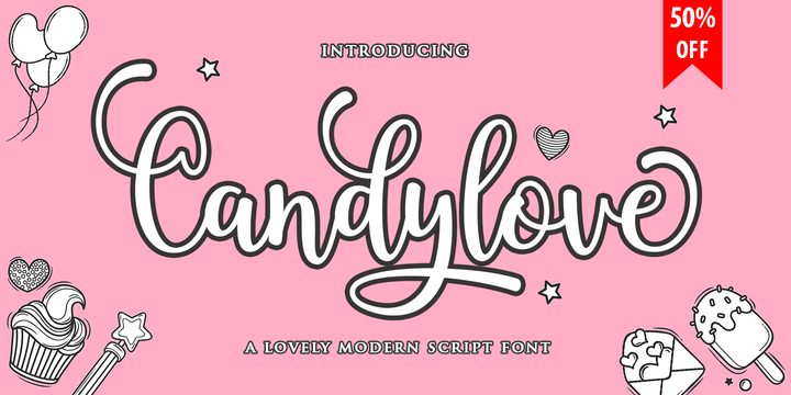 Candylove fonts from Attract Studio - (zlwum)