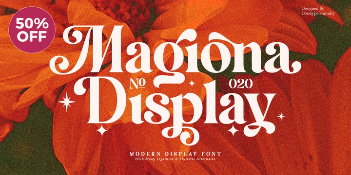 Magiona Display fonts from Dora Typefoundry - (krbeg)