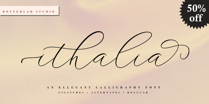 Ithalia script Font | Webfont & Desktop | MyFonts