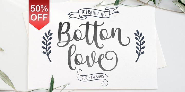 Botton Love Duo fonts from Zane Studio - (knknn)