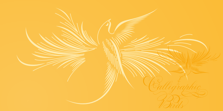 Calligraphic Birds