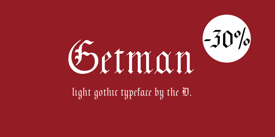 Special offer on Getman