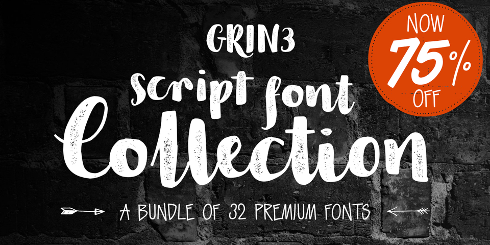 GRIN3 Script Font Collection