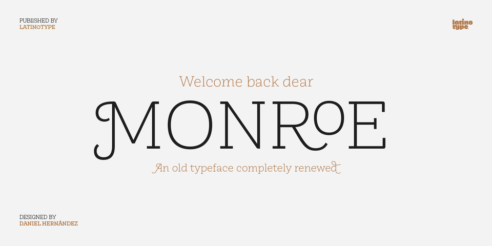 Monroe font page