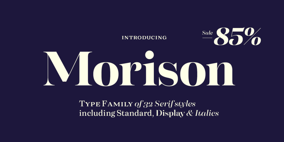 Special offer on Morison