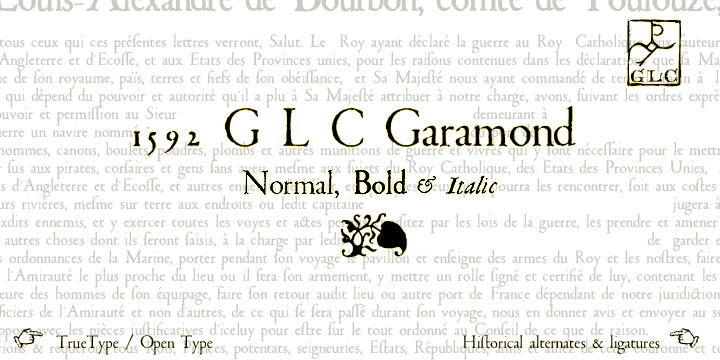 1592 GLC Garamond