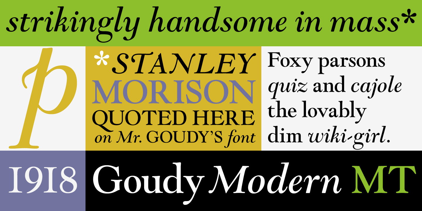 Goudy Modern MT