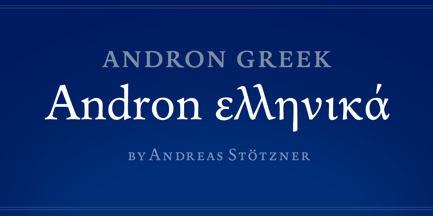 Andron 1 Greek Corpus