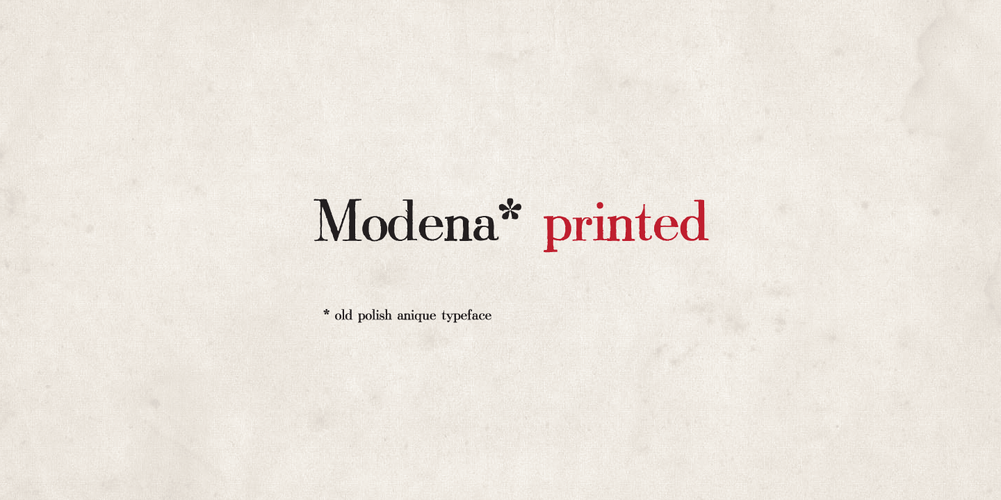 Modena Printed