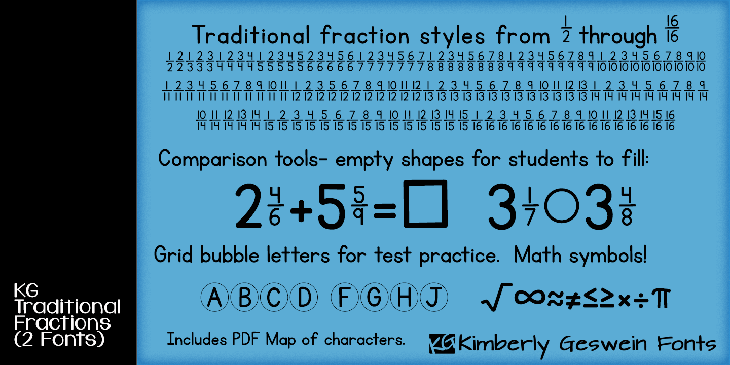 KG Traditional Fractions