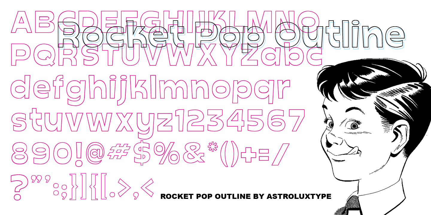 Rocket Pop Outline