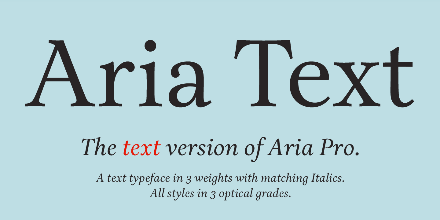 Aria Text