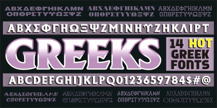 Greek Font Set #1