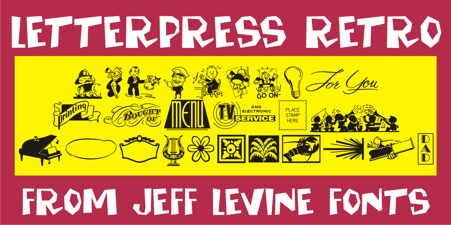 Letterpress Retro JNL