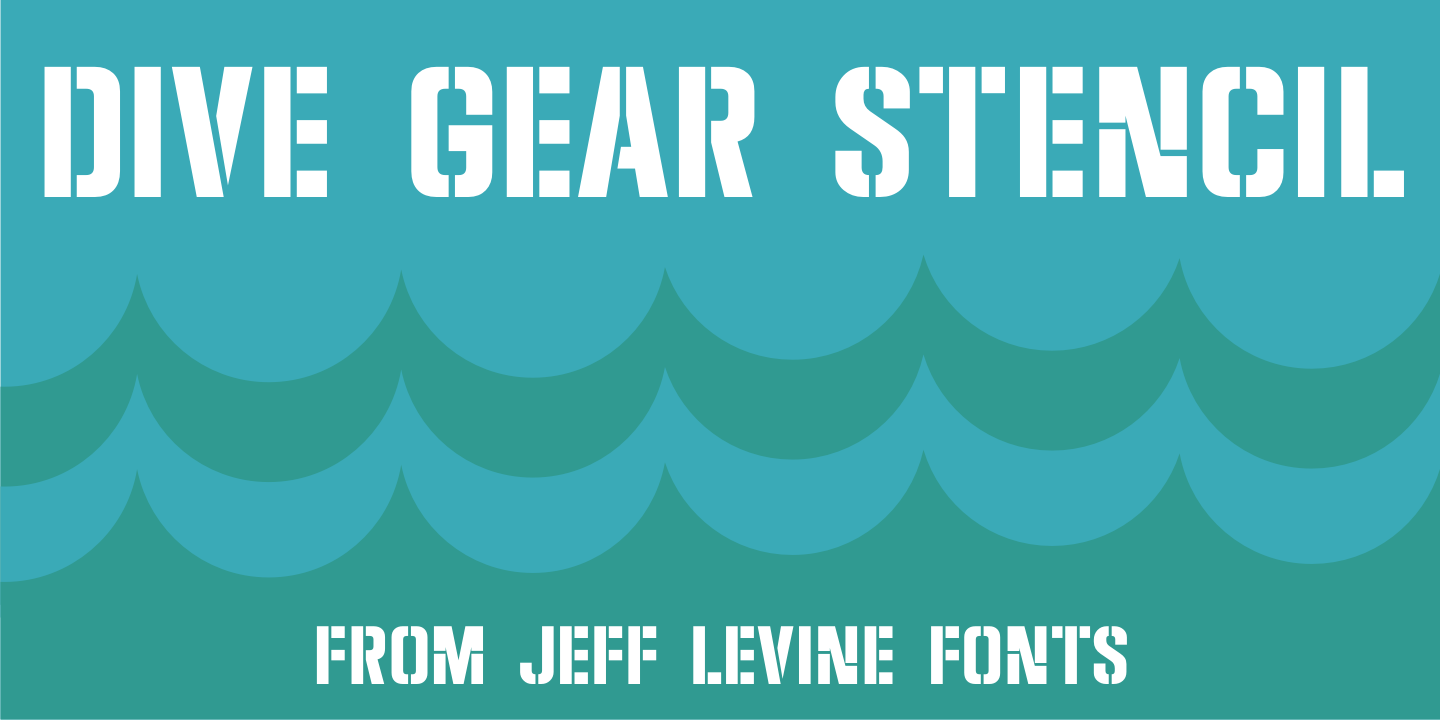 Dive Gear Stencil JNL