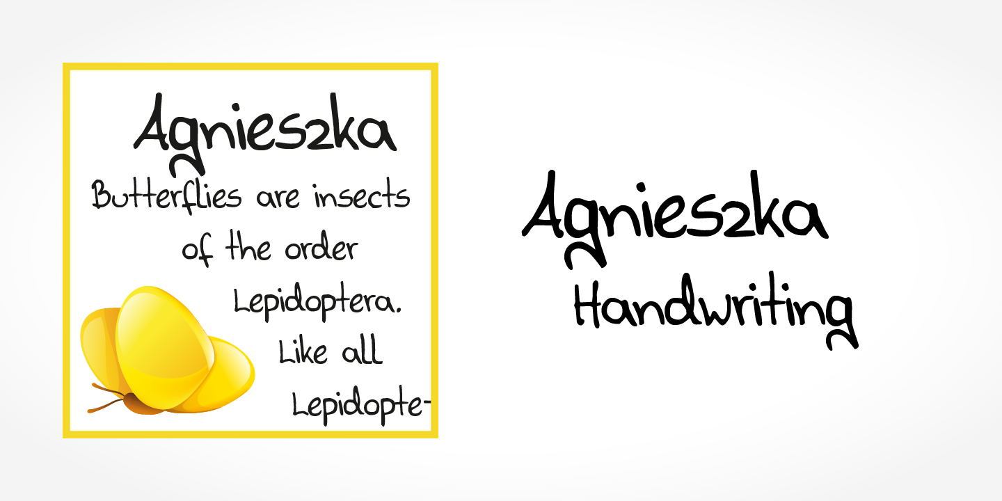 Agnieszka Handwriting