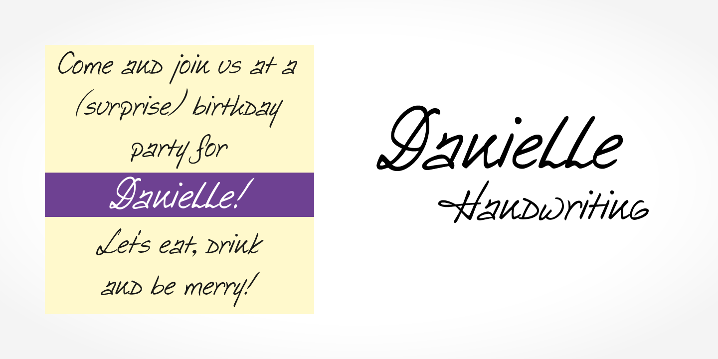Danielle Handwriting