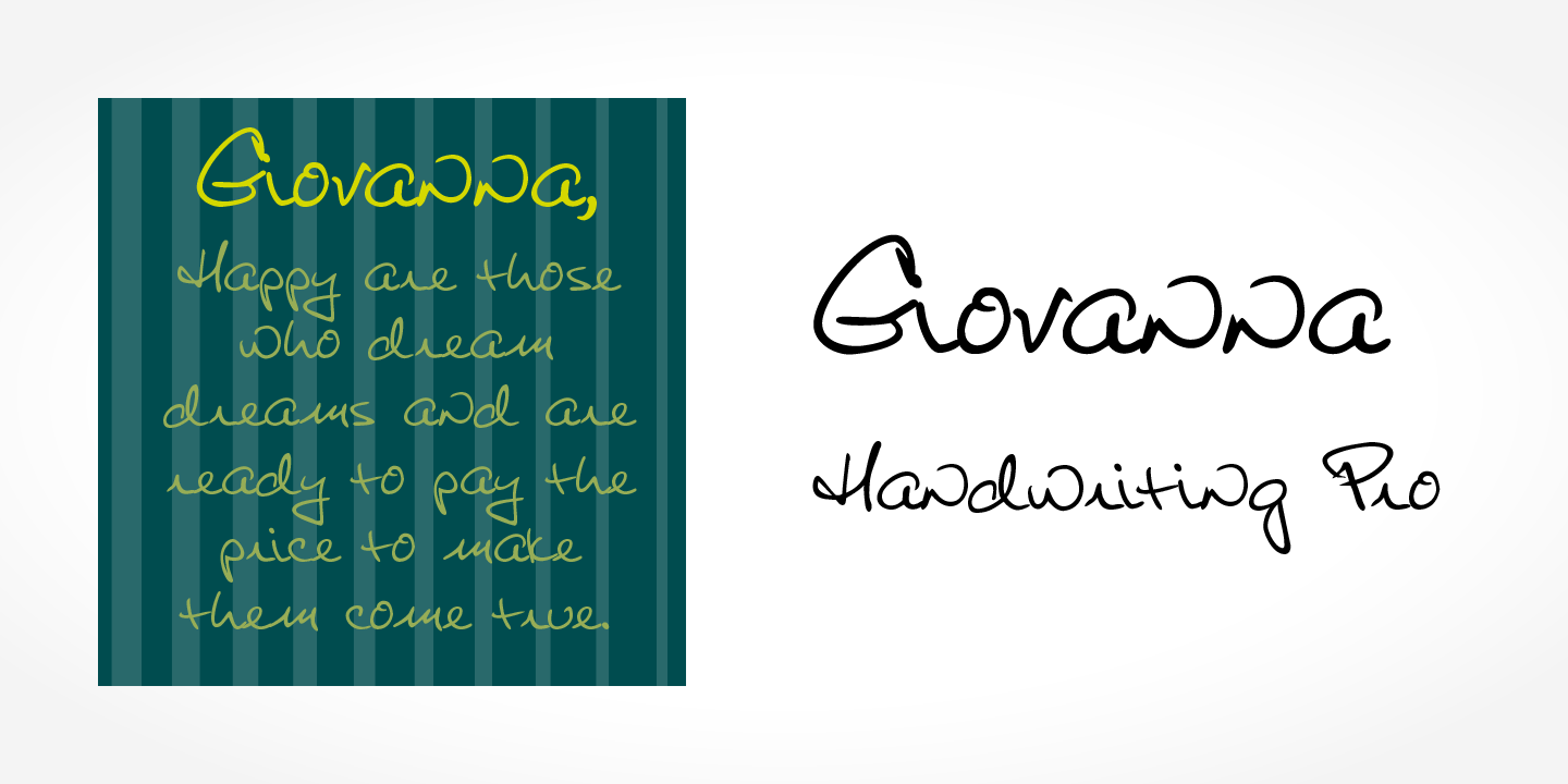 Giovanna Handwriting