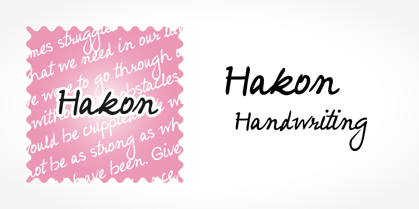 Hakon Handwriting