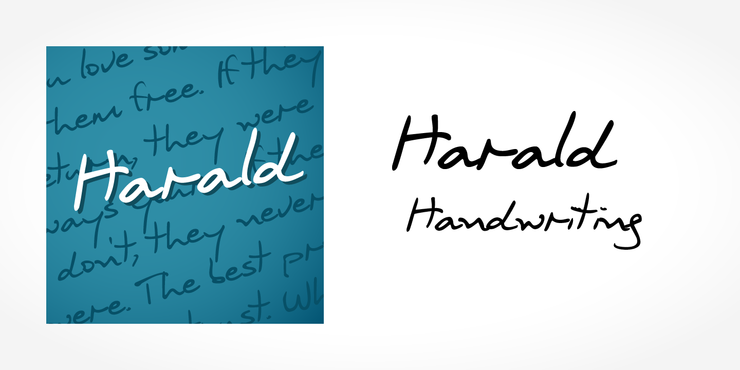 Harald Handwriting