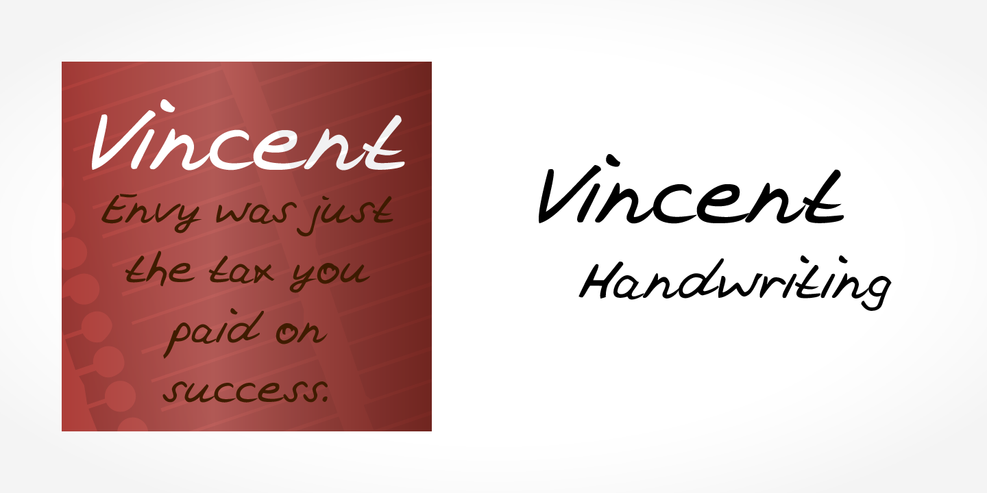 Vincent Handwriting