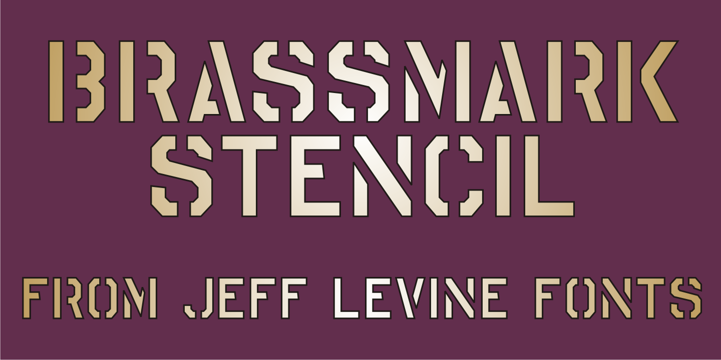 Brassmark Stencil JNL
