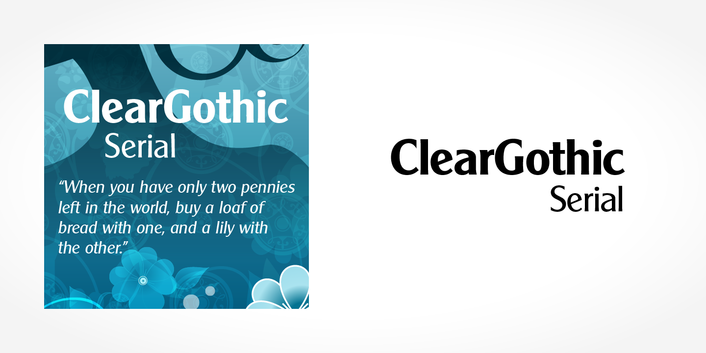 Clear Gothic Serial