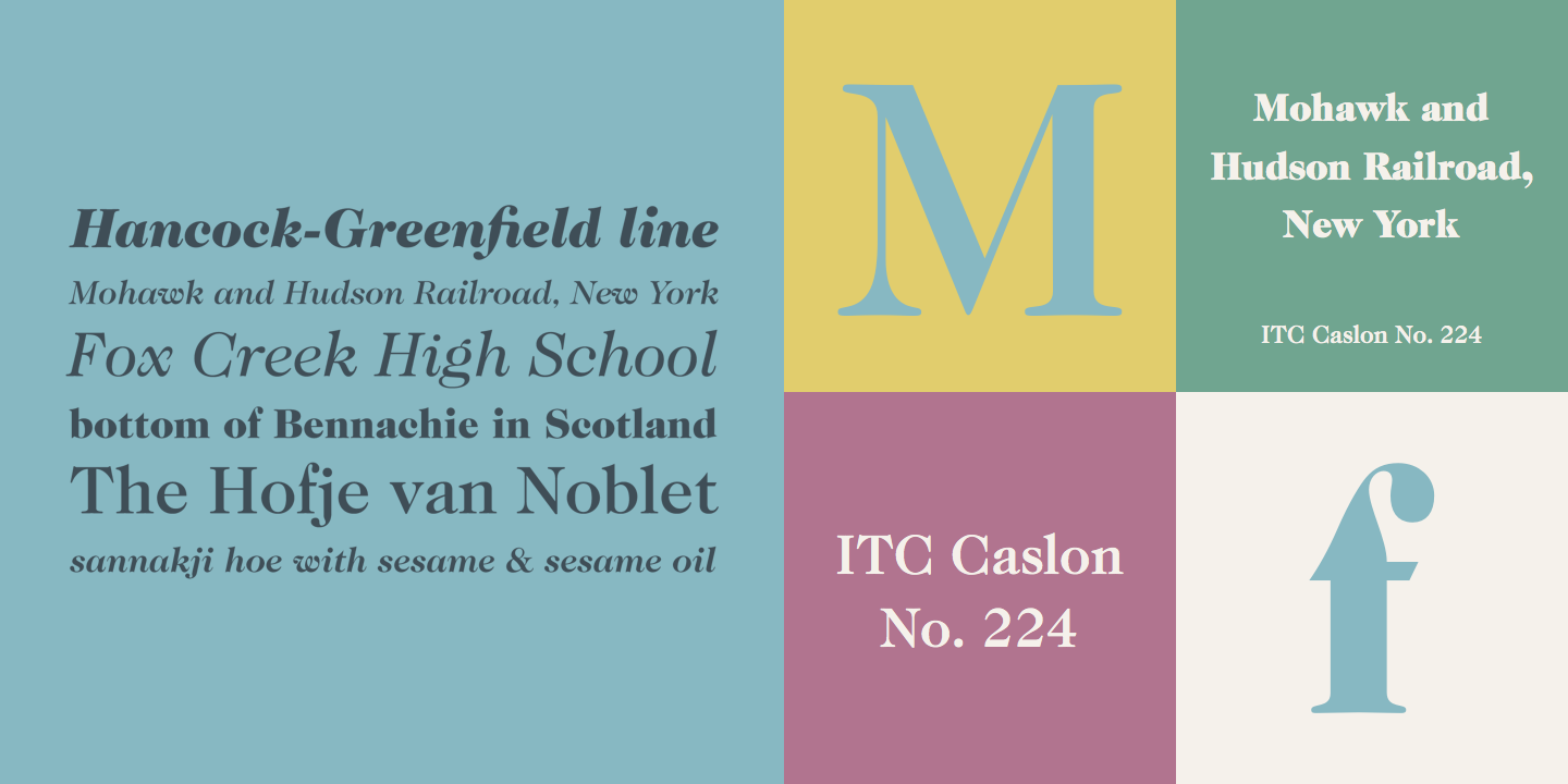 ITC Caslon No. 224