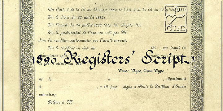 1890 Registers Script