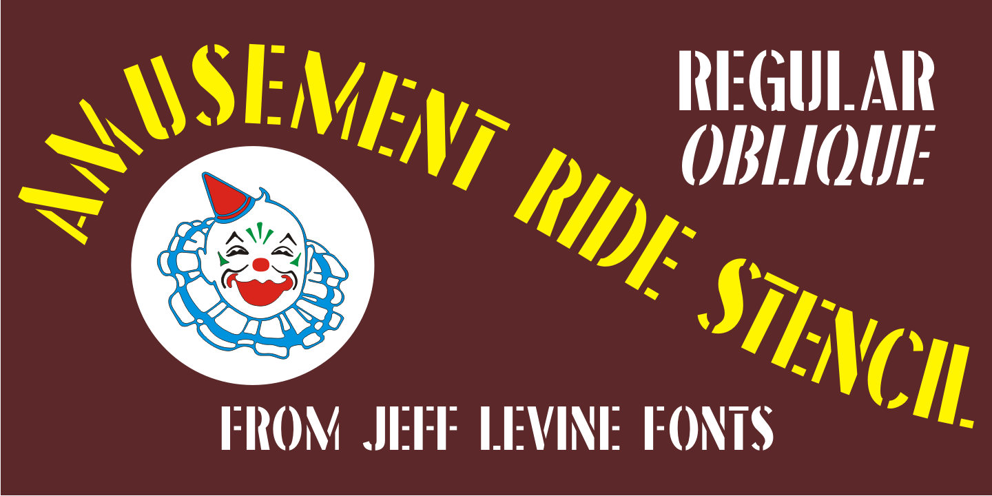 Amusement Ride Stencil JNL