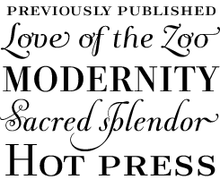 Andrade Pro font sample