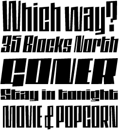 Daley's Gothic font sample