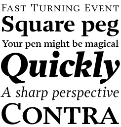 Prensa font sample